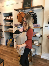 Load image into Gallery viewer, Fleece Lovey Cover- Taupe