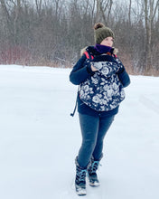 Load image into Gallery viewer, Fleece Lovey Cover- Black/White Roses