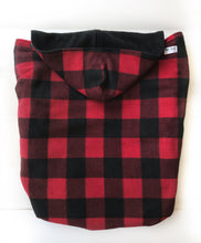 Load image into Gallery viewer, Fleece Lovey Cover- Red Buffalo Plaid