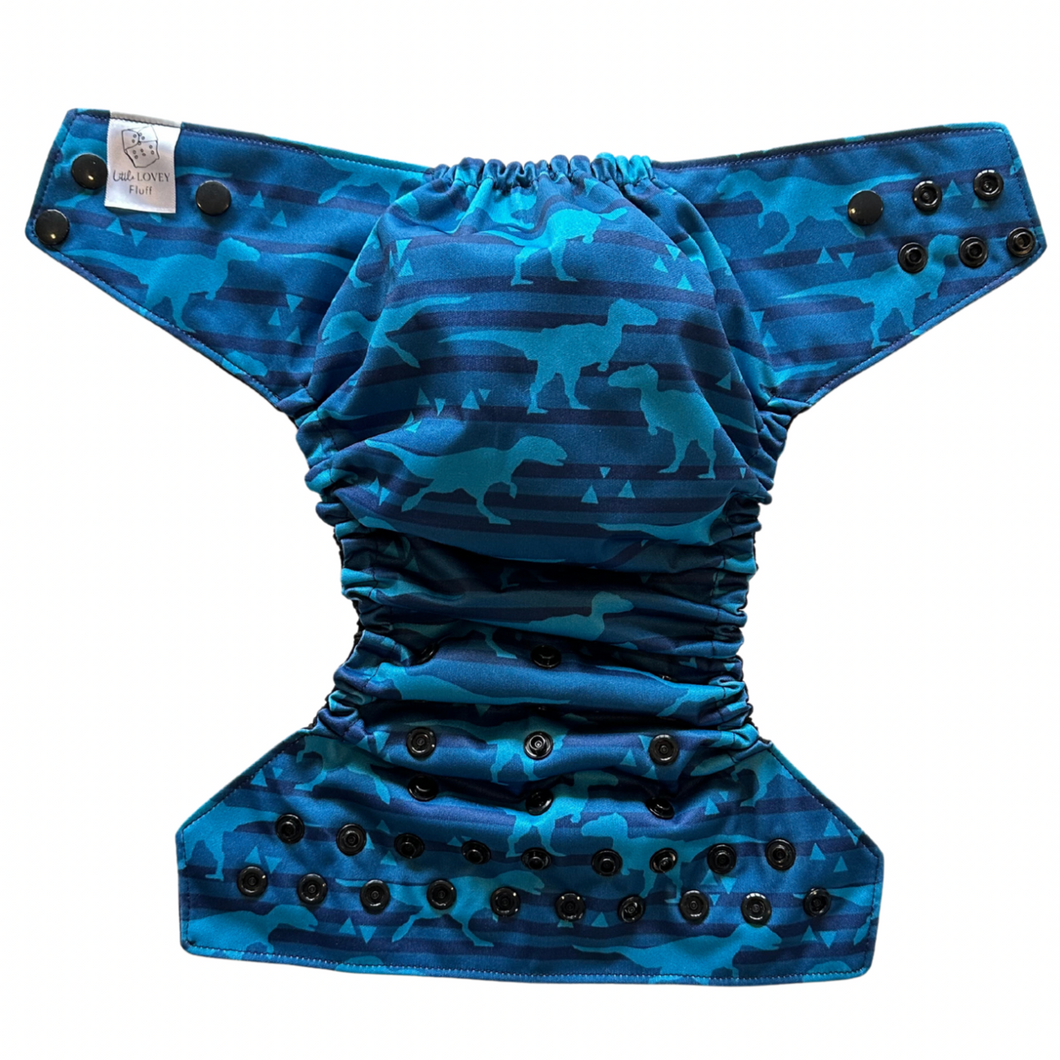 Striped Dinos- Swim Diaper