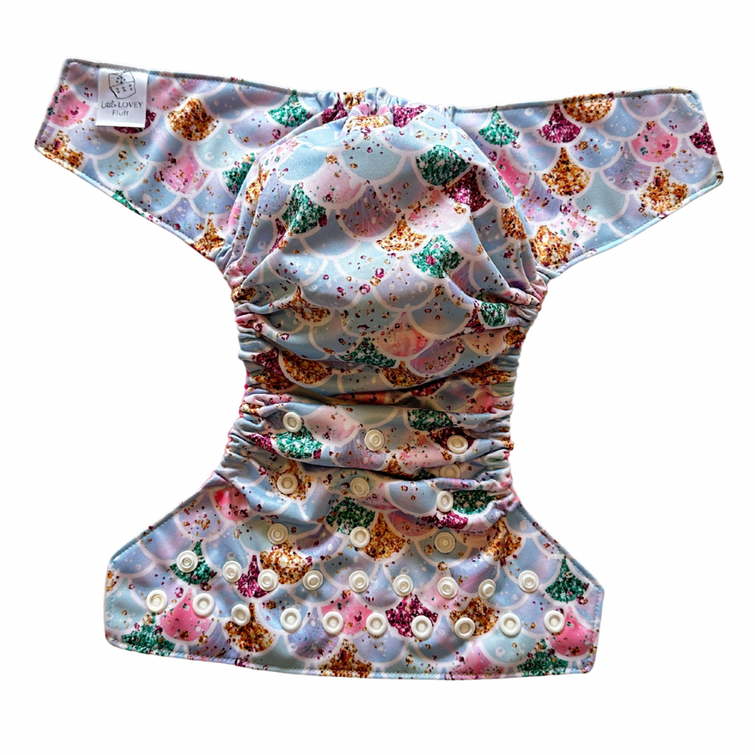 Sparkle Mermaid Scales- Swim Diaper