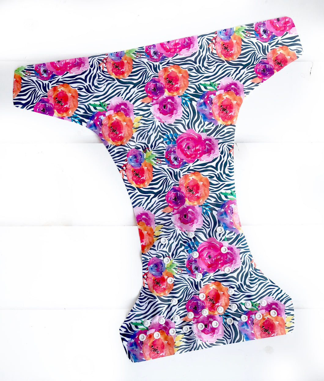 Zebra Floral- Swim Diaper