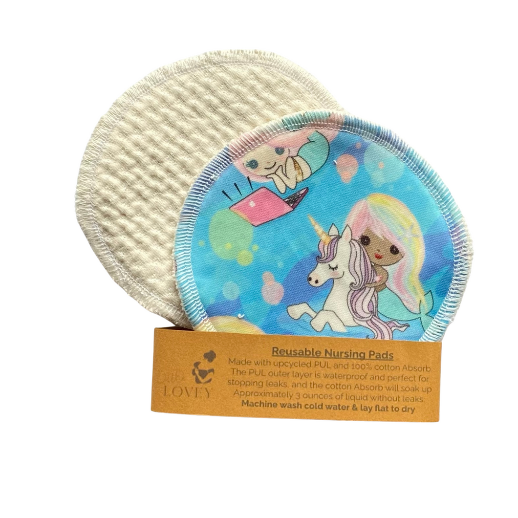 Reusable Nursing Pads- Mermaids