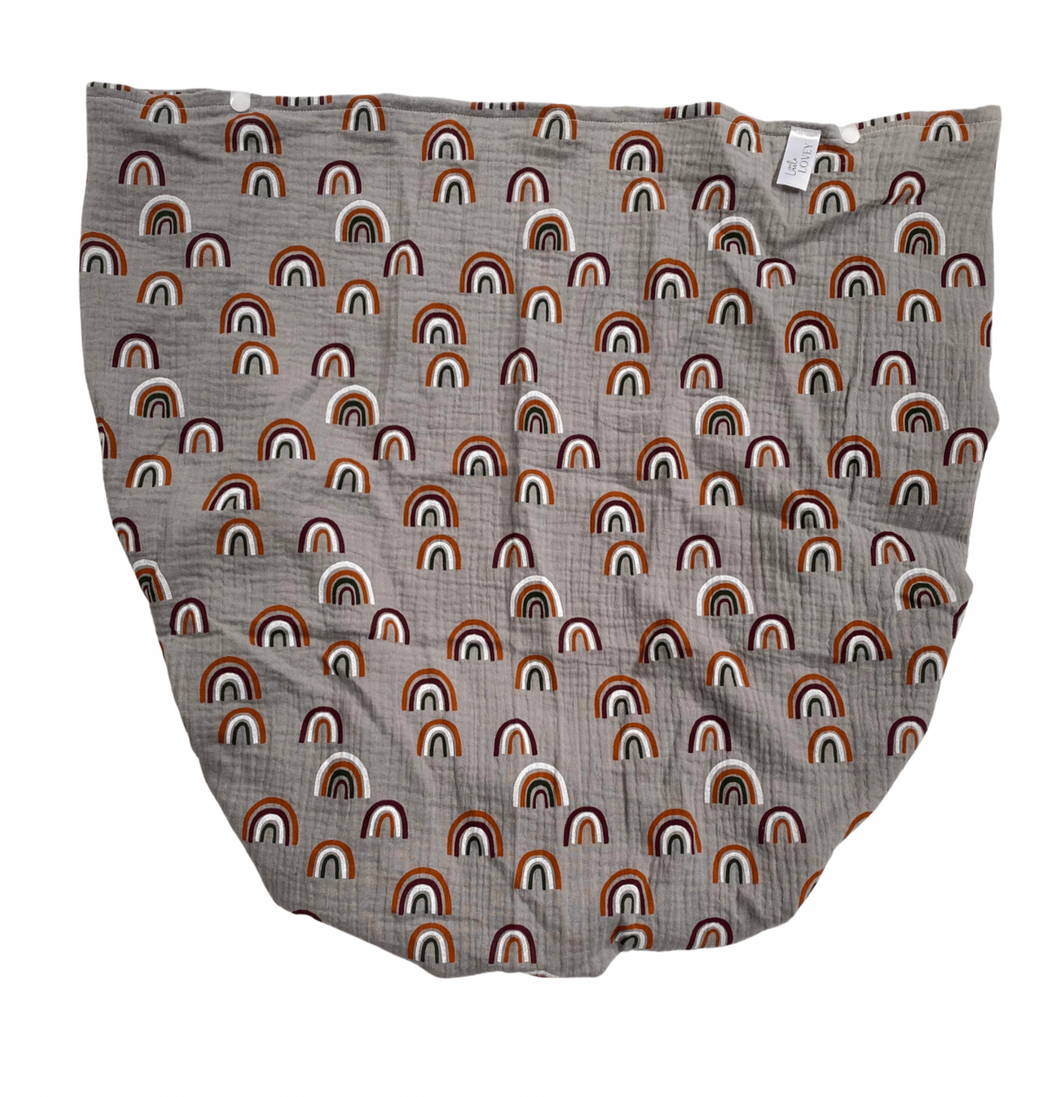 Summer Lovey Cover- Grey Rainbows