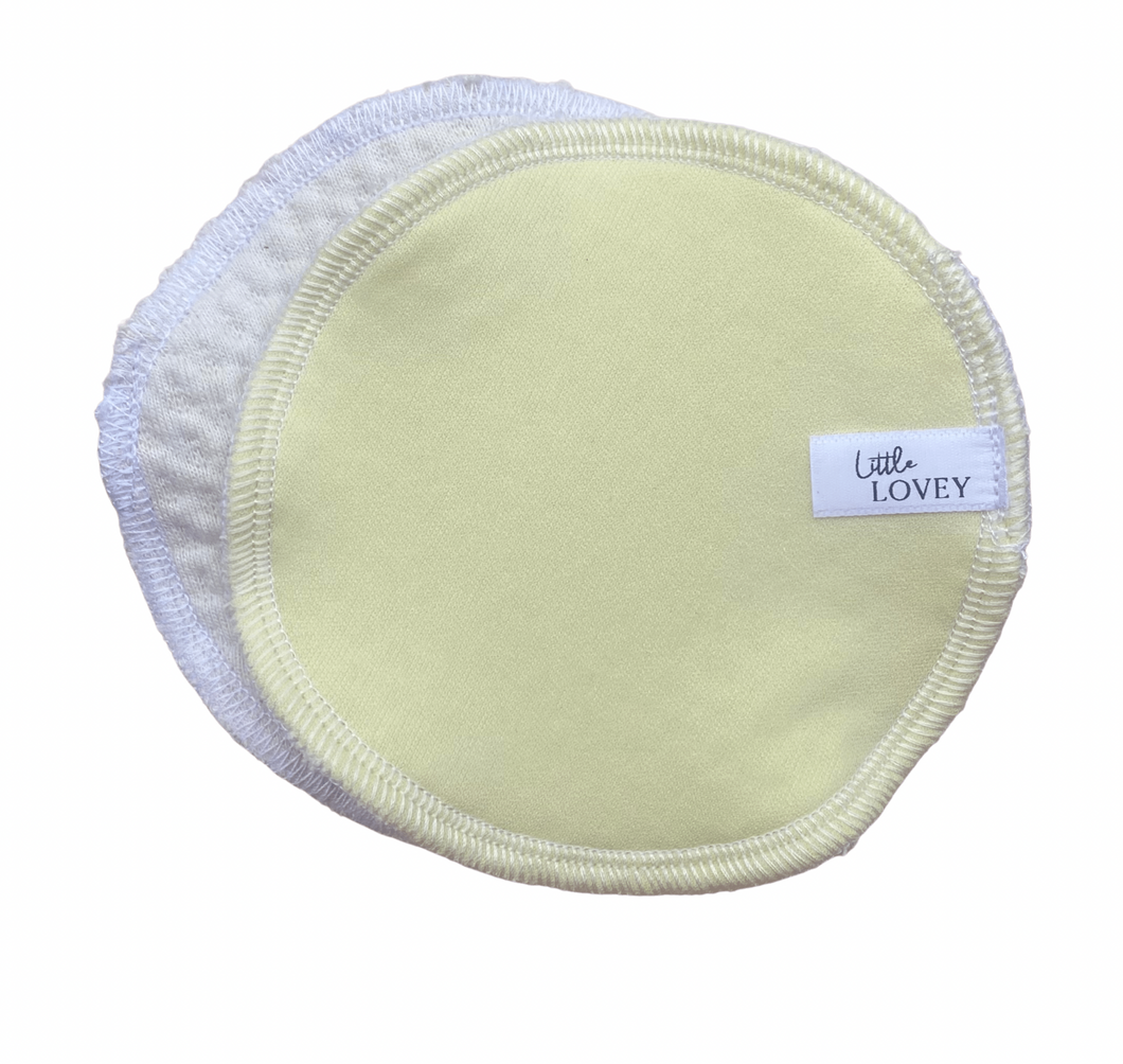 Reusable Nursing Pads- Pale Yellow