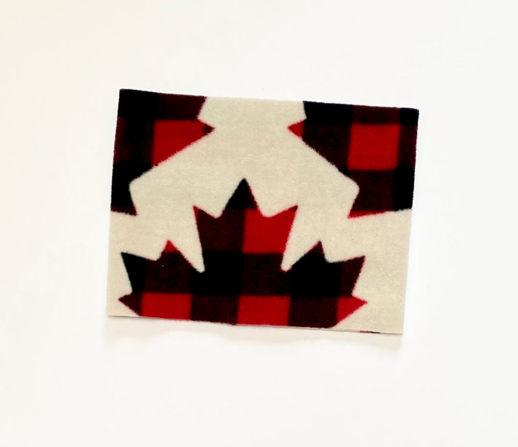 Cream Plaid Leaves