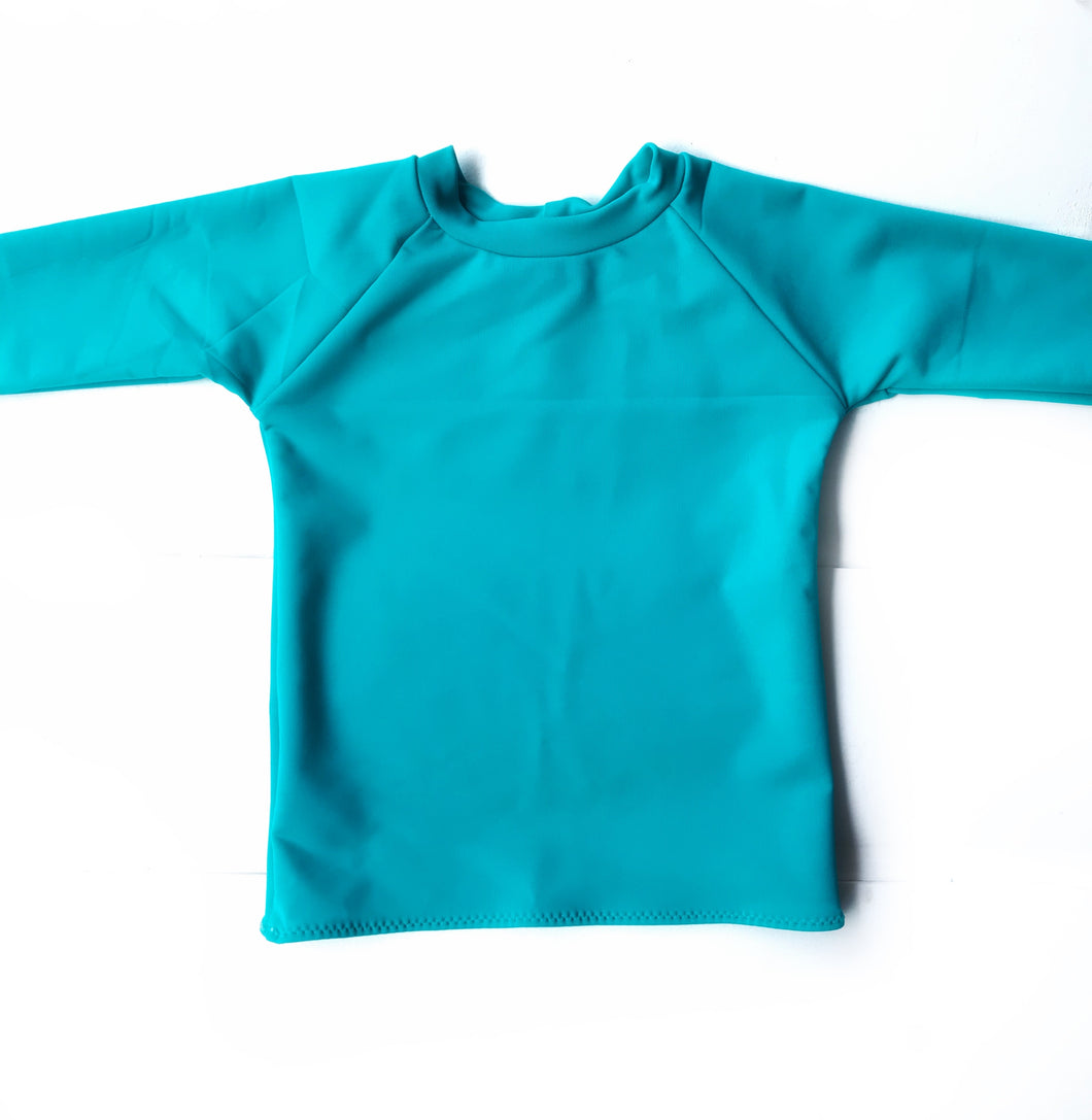 Rash Guard- Teal- Made to Order