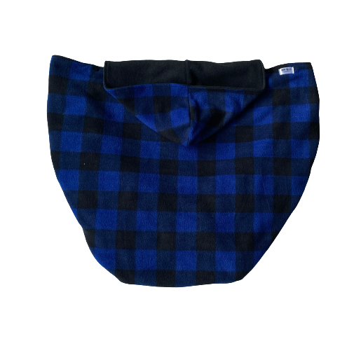 Fleece Lovey Cover- Blue Buffalo Plaid